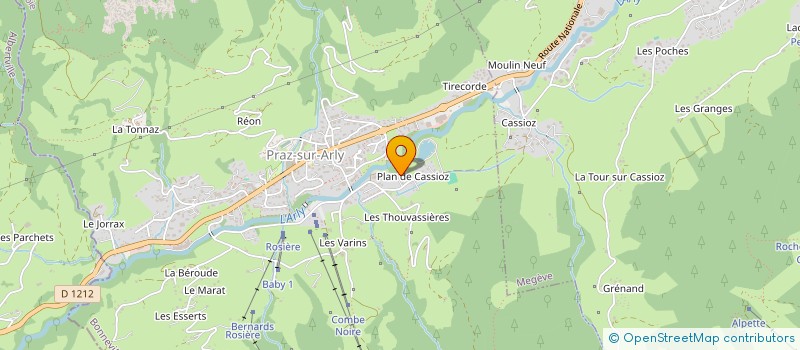 localisation de l'entreprise BOULANGERIE SIMONE  PRAZ-SUR-ARLY