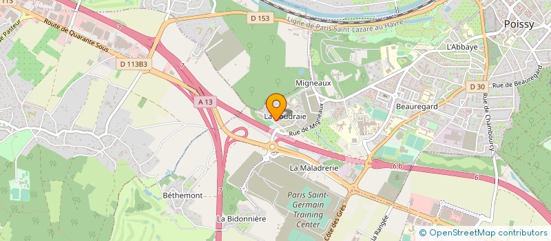 localisation de l'entreprise BOULANGERIE SOUHEIL CHEZ NOE à POISSY