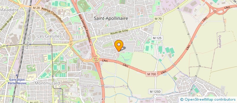 localisation de l'entreprise BOULANGERIE ST APO  SAINT-APOLLINAIRE
