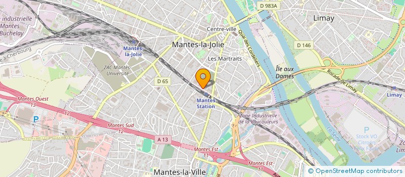 localisation de l'entreprise BOULANGERIE STATION 21  MANTES-LA-JOLIE