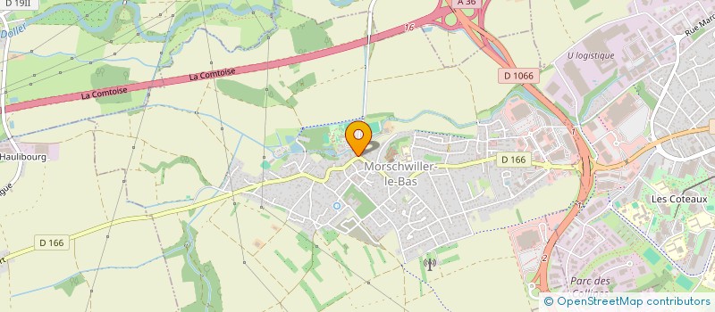 localisation de l'entreprise BOULANGERIE STEPHANE  MORSCHWILLER-LE-BAS