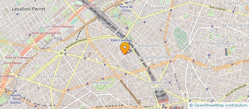 localisation de l'entreprise BOULANGERIE SUCREE à PARIS
