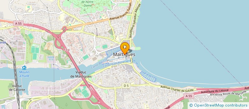 localisation de l'entreprise BOULANGERIE SVK  MARTIGUES