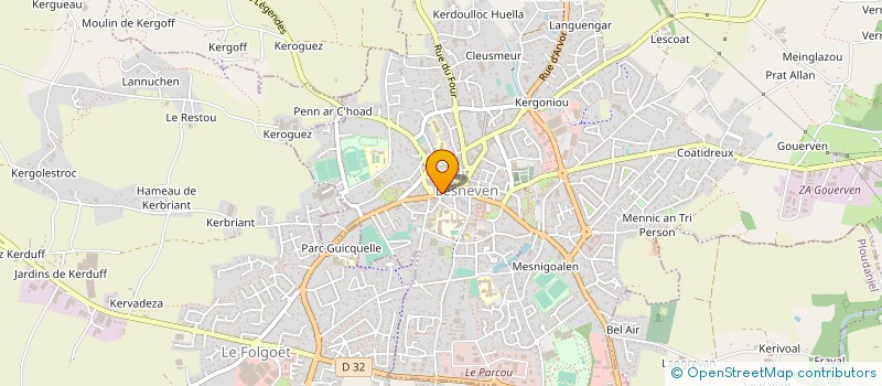 localisation de l'entreprise BOULANGERIE TASSIN  LESNEVEN