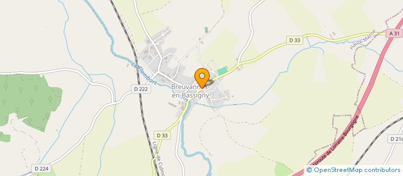 localisation de l'entreprise BOULANGERIE THEVENY à BREUVANNES-EN-BASSIGNY