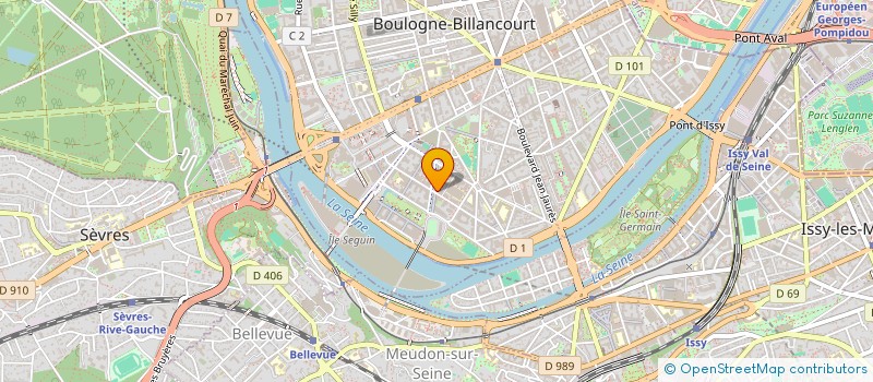 localisation de l'entreprise BOULANGERIE THIERRY MEUNIER ILE SEGUIN à BOULOGNE-BILLANCOURT