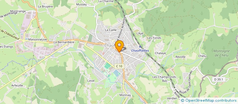 localisation de l'entreprise BOULANGERIE THIVEND à CHAUFFAILLES