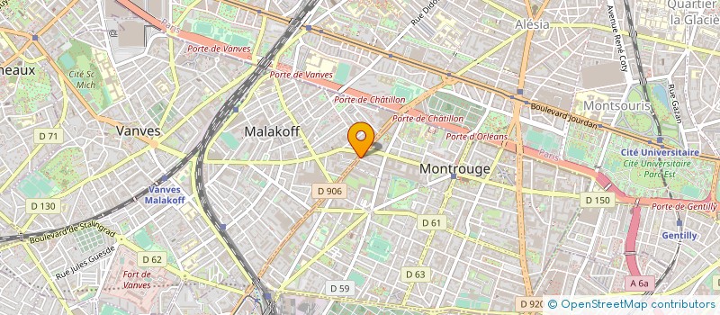 localisation de l'entreprise BOULANGERIE TLILI  MONTROUGE