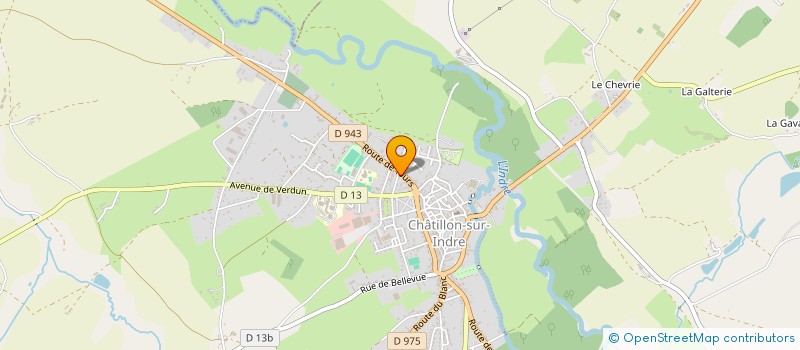 localisation de l'entreprise BOULANGERIE TOURNELLE  CHATILLON-SUR-INDRE