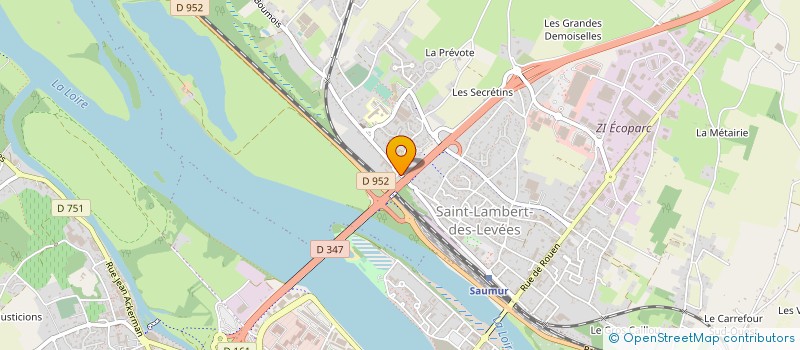 localisation de l'entreprise BOULANGERIE TREVISAN à SAUMUR