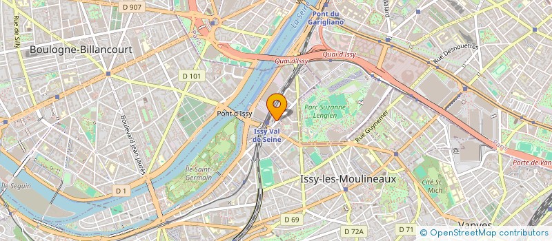 localisation de l'entreprise BOULANGERIE VAL DE SEINE à ISSY-LES-MOULINEAUX
