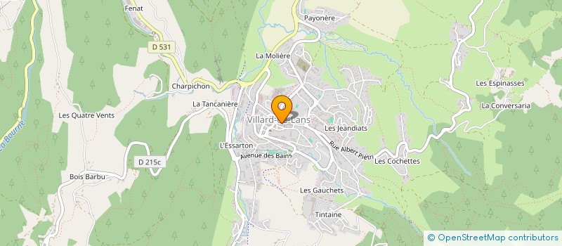localisation de l'entreprise BOULANGERIE VALENTIN à VILLARD-DE-LANS