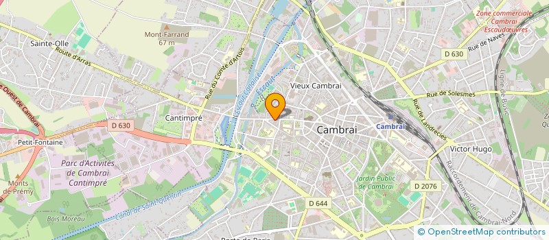 localisation de l'entreprise BOULANGERIE VANDAELE-DEWALLE  CAMBRAI