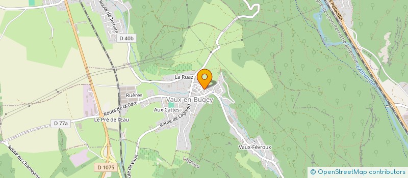 localisation de l'entreprise BOULANGERIE VAUXOISE à VAUX-EN-BUGEY