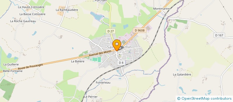 localisation de l'entreprise BOULANGERIE VERDON à MONTOURNAIS