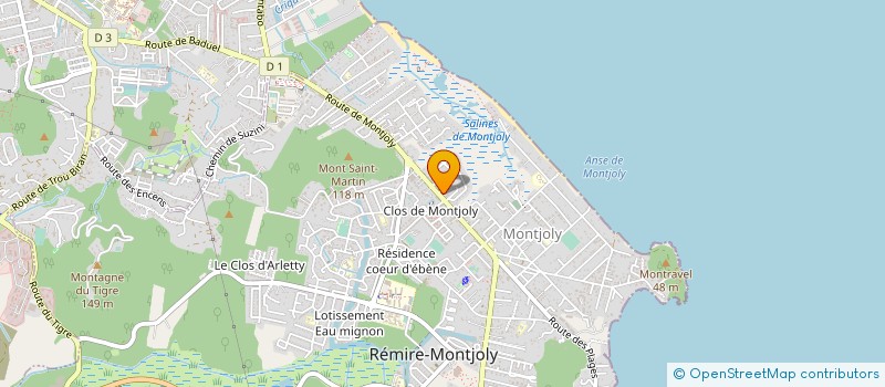 localisation de l'entreprise BOULANGERIE VICTOR MARTIN MONTJOLY  REMIRE-MONTJOLY
