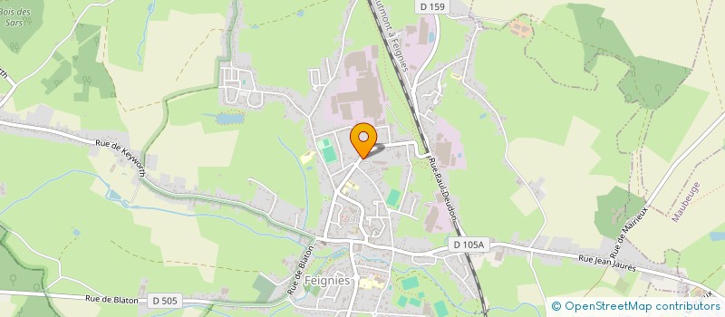 localisation de l'entreprise BOULANGERIE VILLENEUVE D'ASCQ YOUG'S  FEIGNIES