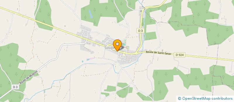 localisation de l'entreprise BOULANGERIE VILLET  SOUPROSSE