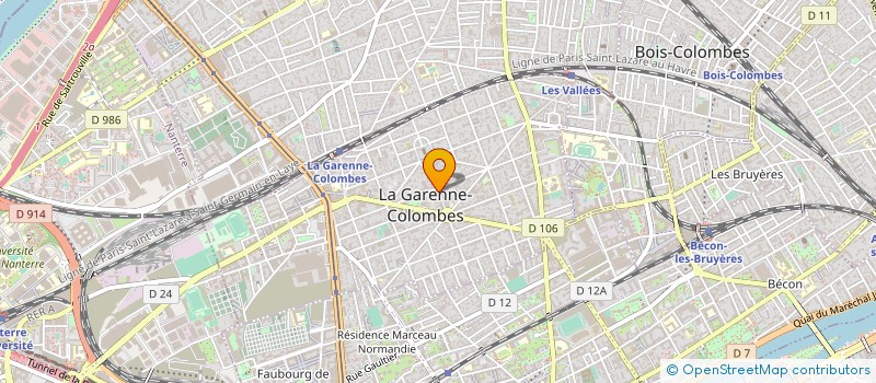 localisation de l'entreprise BOULANGERIE VOLTAIRE à LA GARENNE-COLOMBES