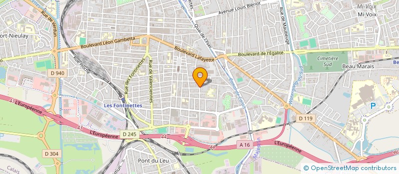 localisation de l'entreprise BOULANGERIE WILLIER  CALAIS