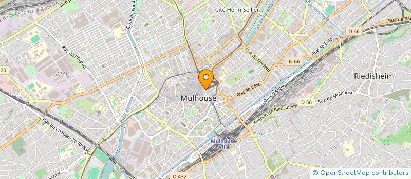 localisation de l'entreprise BOULANGERIE WILSON MULHOUSE JUSTICE  MULHOUSE