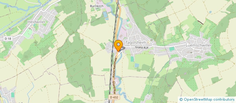 localisation de l'entreprise BOULANGERIE WILSON TAGOLSHEIM  TAGOLSHEIM