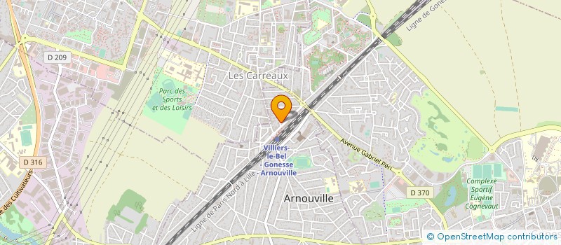 localisation de l'entreprise BOULANGERIE YOUSSEF à ARNOUVILLE