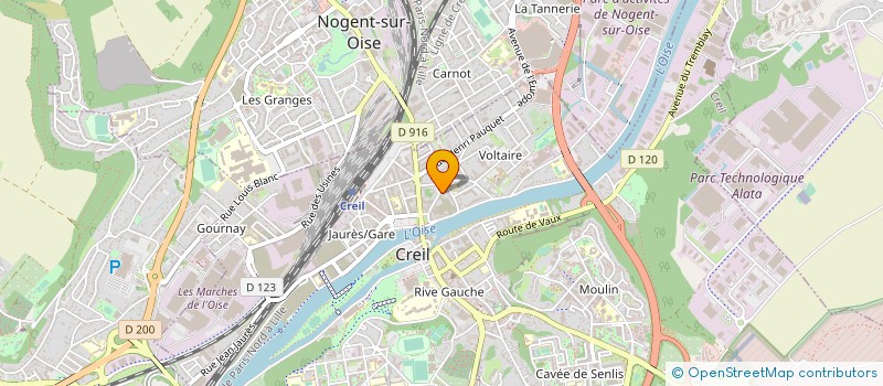 localisation de l'entreprise BOULANGERIE ZETRINI à CREIL