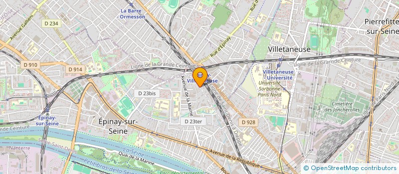 localisation de l'entreprise BOULANGERIE ZITOUNA  EPINAY-SUR-SEINE
