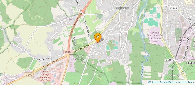 localisation de l'entreprise BOULANGERIES DES TUFFEAUX  SAUMUR