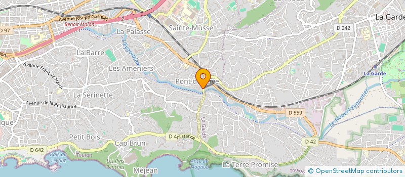 localisation de l'entreprise BOULANGERIES PHILIP à TOULON