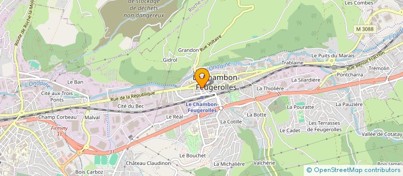 localisation de l'entreprise BOULANOUAR IMMOBILIER  LE CHAMBON-FEUGEROLLES