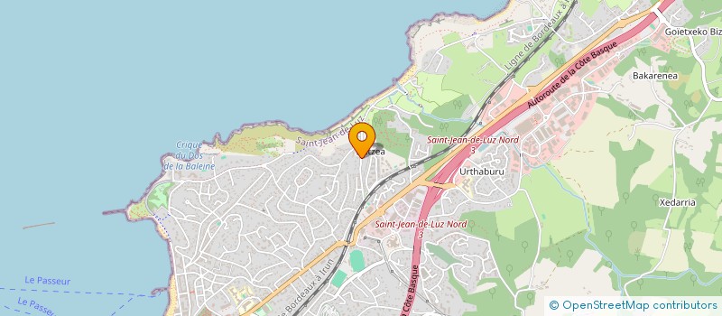 localisation de l'entreprise BOULANT à SAINT-JEAN-DE-LUZ