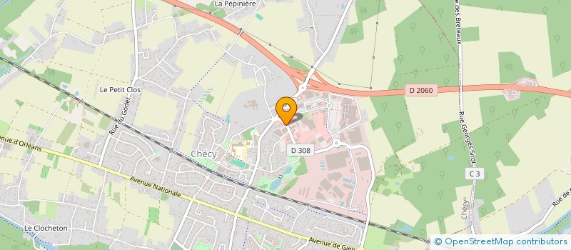 localisation de l'entreprise BOULANT E-COM à CHECY