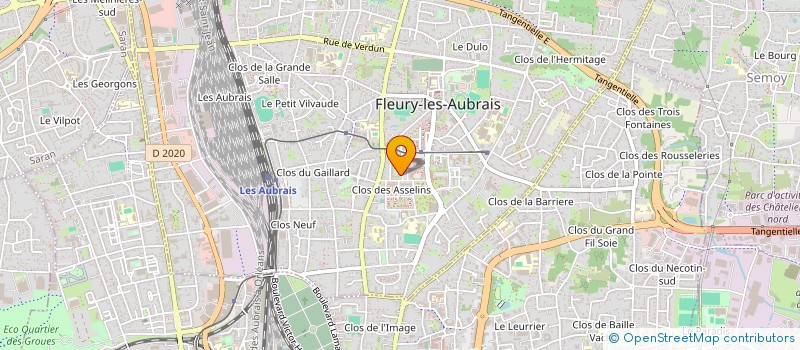 localisation de l'entreprise BOULANT GROUPE à FLEURY-LES-AUBRAIS