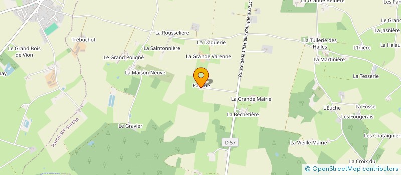 localisation de l'entreprise BOULAY PEINTURE  PARCE-SUR-SARTHE