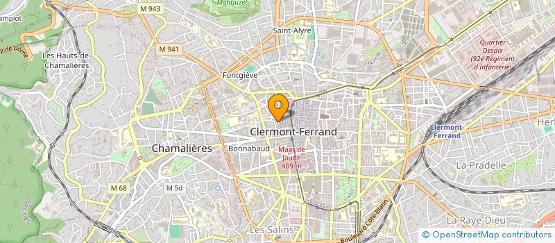 localisation de l'entreprise BOULBAG ACADEMIE, CLUB DE TROTTINETTE FREESTYLE  CLERMONT-FERRAND