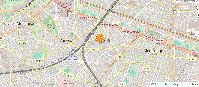 localisation de l'entreprise BOULE A FACETTES  MALAKOFF