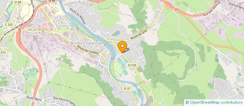 localisation de l'entreprise BOULE AMICALE à BRIVES-CHARENSAC