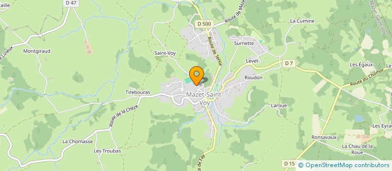 localisation de l'entreprise BOULE AMICALE MAZET SAINT VOY  MAZET-SAINT-VOY