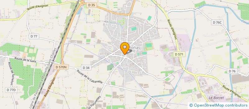 localisation de l'entreprise BOULE AMICALE ROGNONAISE  ROGNONAS