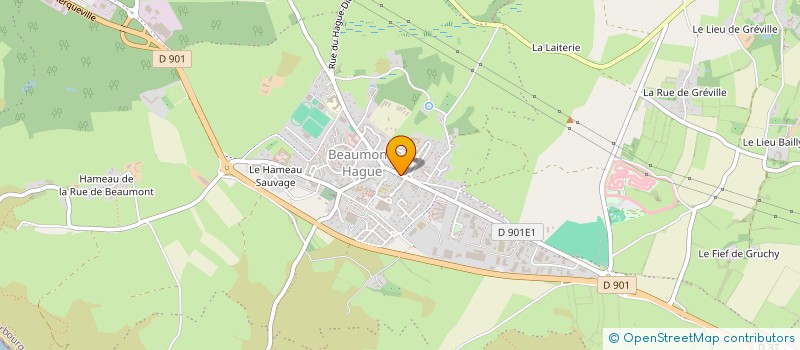 localisation de l'entreprise BOULE BEAUMONTAISE  LA HAGUE