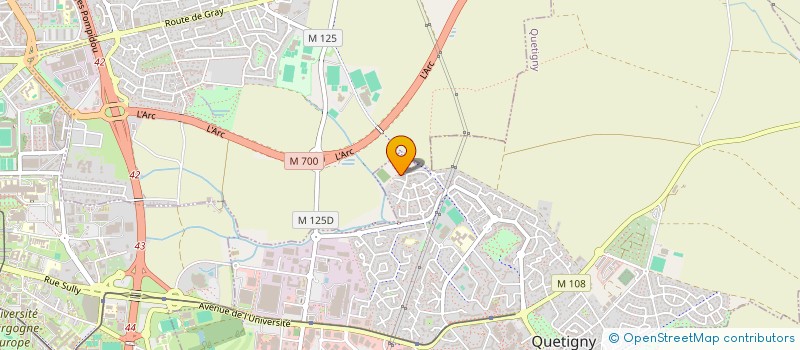 localisation de l'entreprise BOULE CENTRALE DE QUETIGNY  QUETIGNY