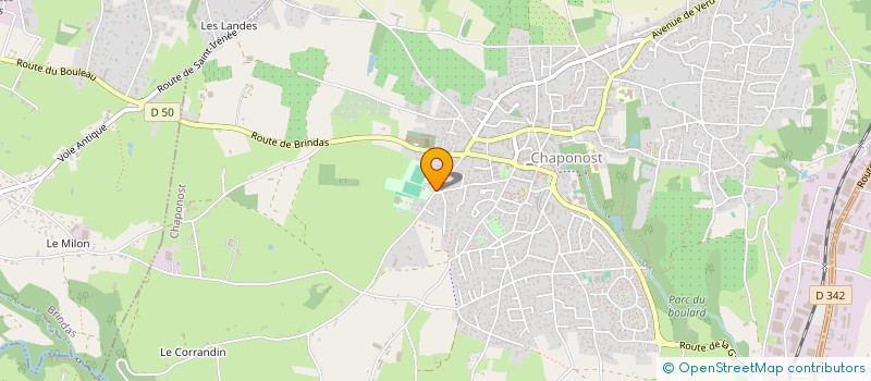 localisation de l'entreprise BOULE CHAPONOISE  CHAPONOST