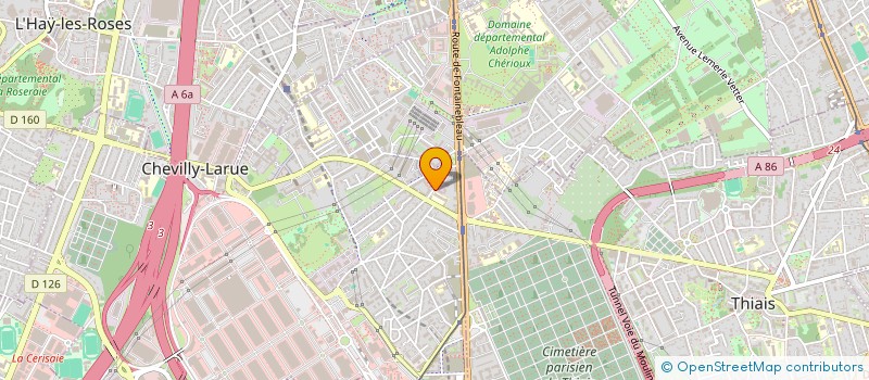 localisation de l'entreprise BOULE CHEVILLAISE  CHEVILLY-LARUE