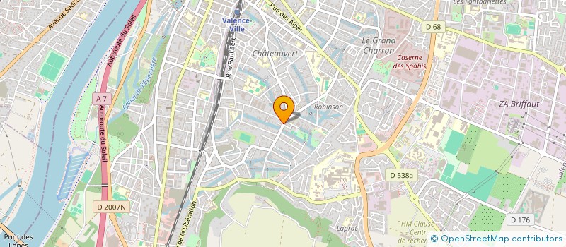localisation de l'entreprise BOULE D ACIER  VALENCE