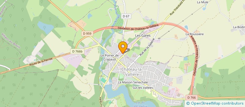 localisation de l'entreprise BOULE DE FORT DE CHATEAU-LA-VALLIERE  CHATEAU-LA-VALLIERE