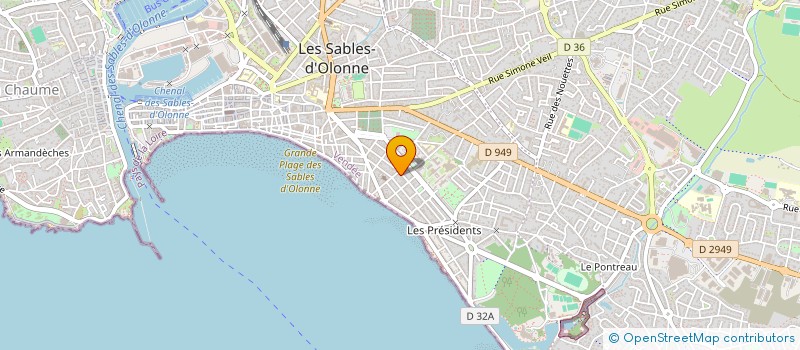 localisation de l'entreprise BOULE DE LA RUDELIERE à LES SABLES D'OLONNE