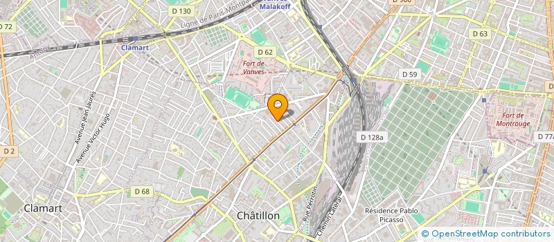 localisation de l'entreprise BOULE DE NEIGE  CHATILLON