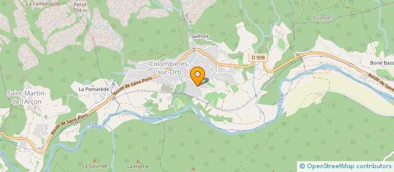 localisation de l'entreprise BOULE DES GORGES à COLOMBIERES-SUR-ORB